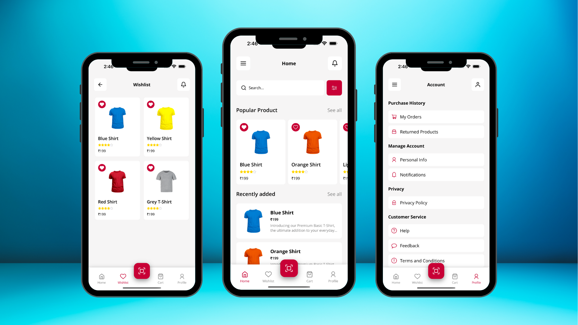 React native e-commerce clothing App